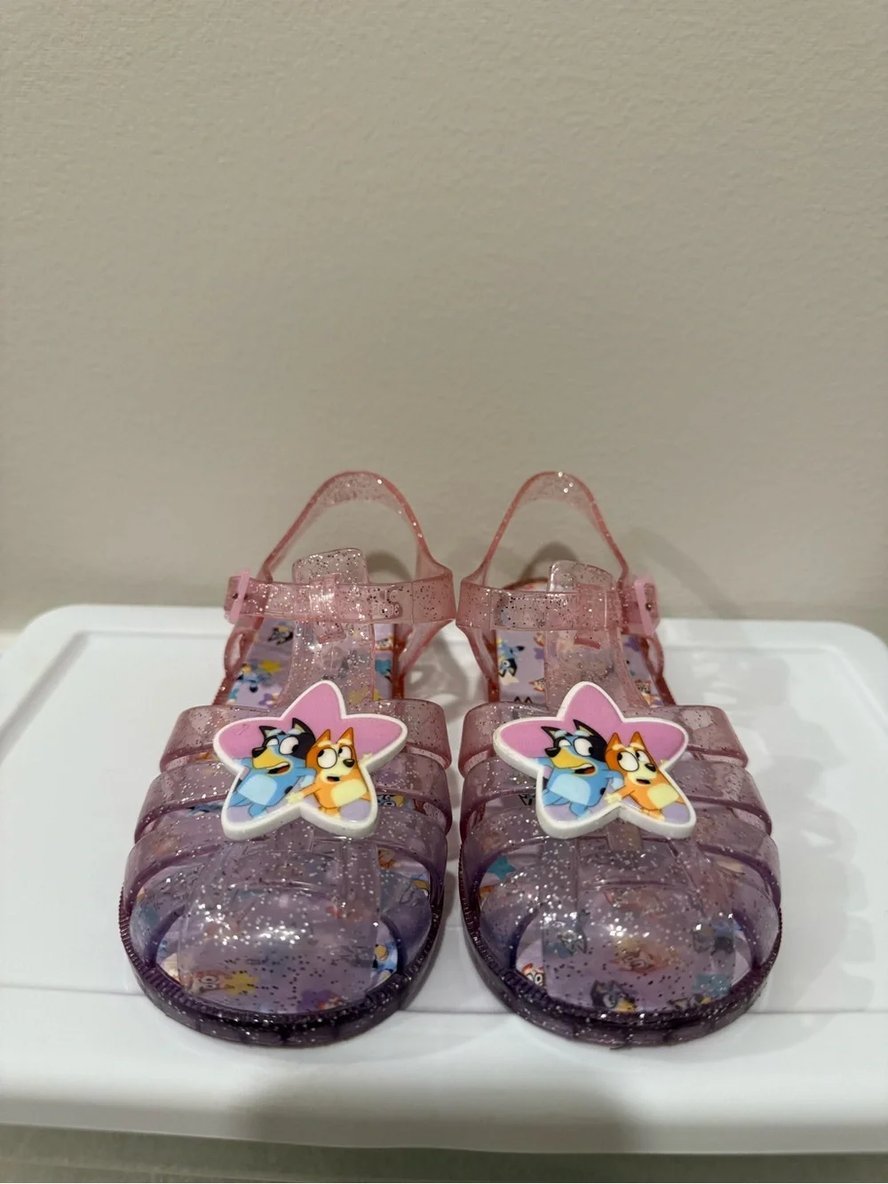 Bluey & Bingo Toddler Girls Ombre Jelly Sandals